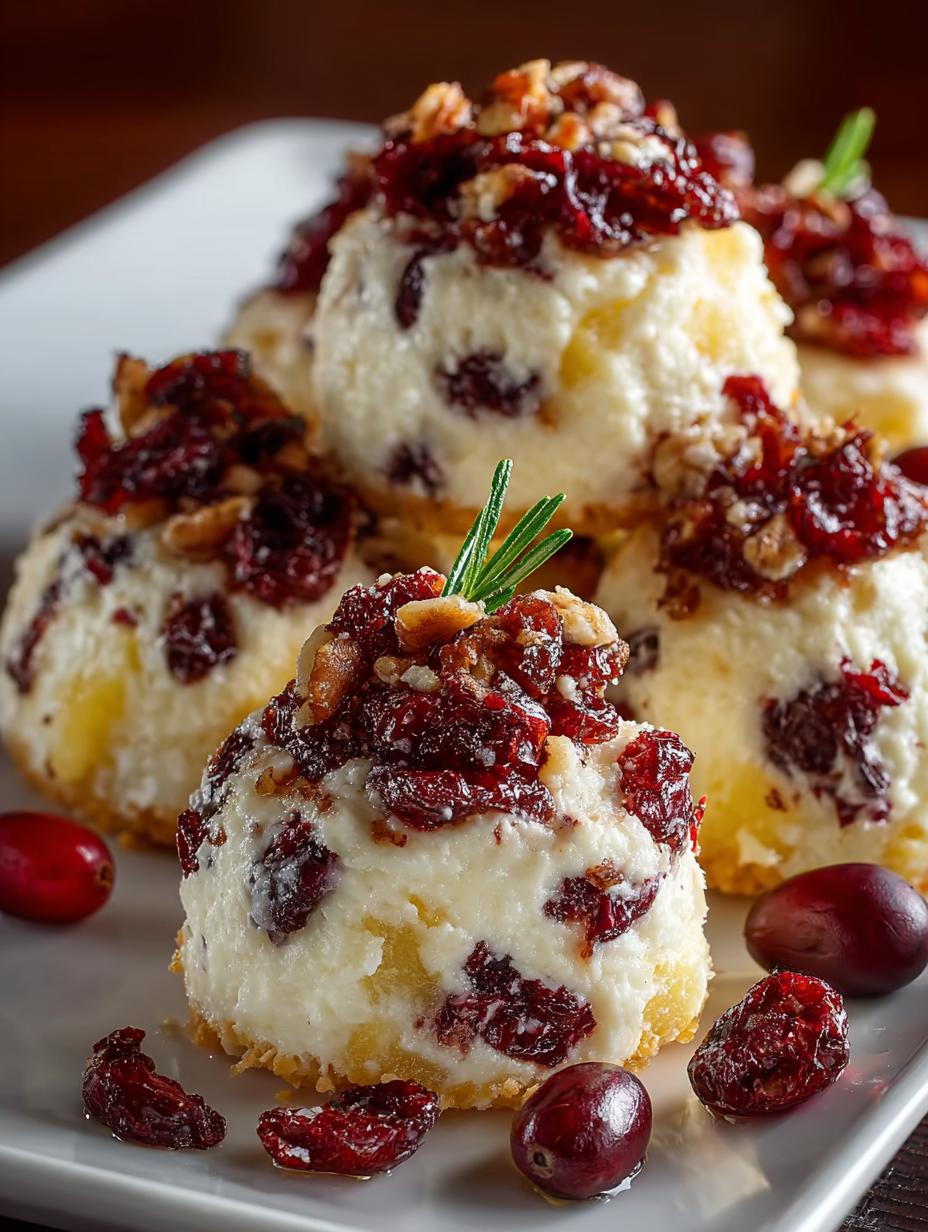 Mini Pineapple Cranberry Cheese