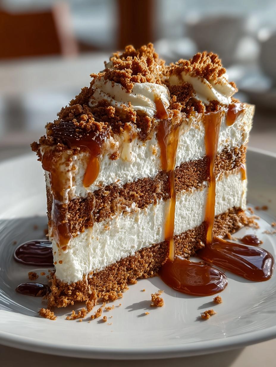 Moist Biscoff Cake Slice