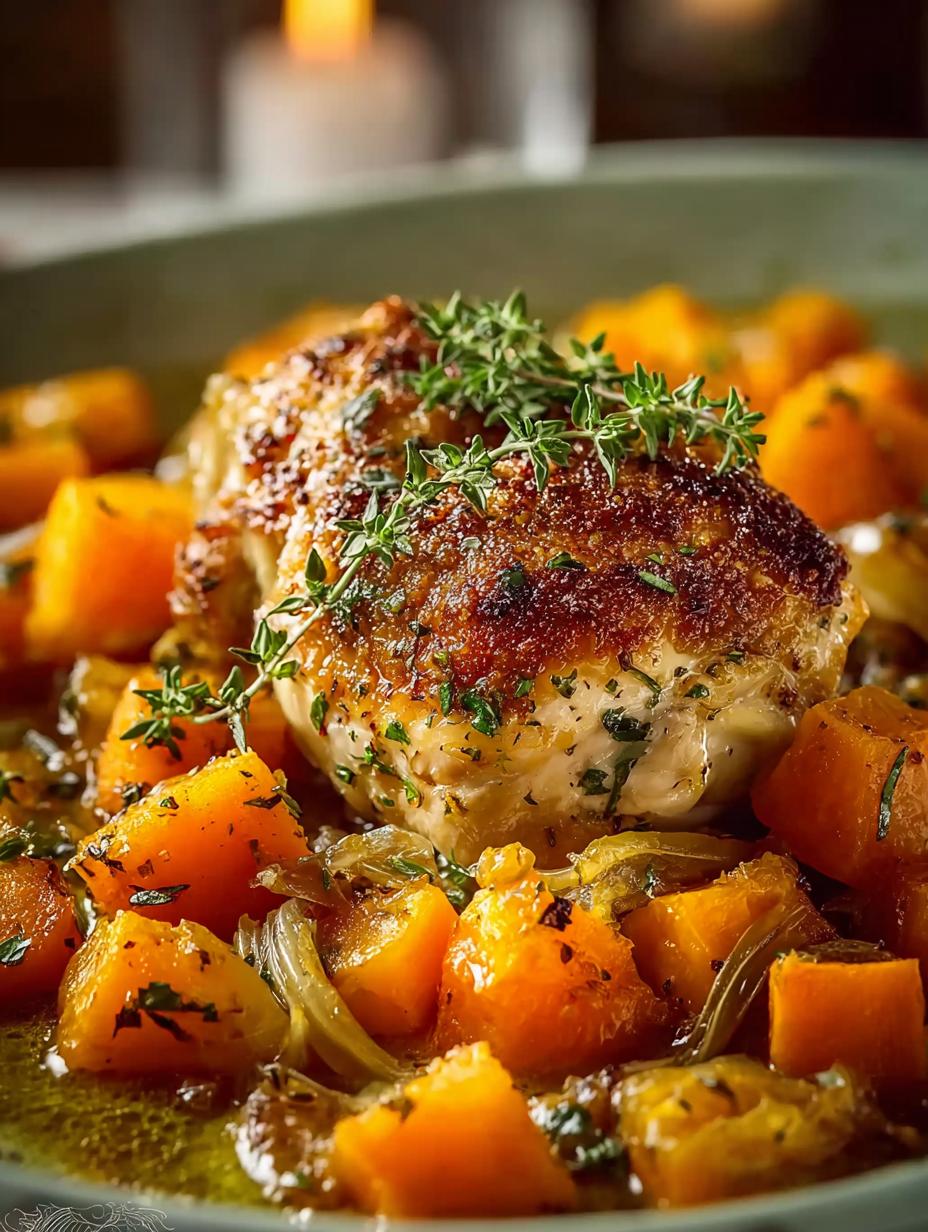 Roasted Chicken Leek Butternut
