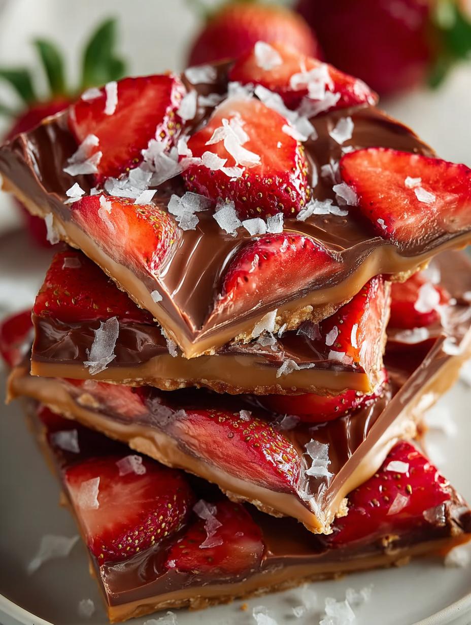 Strawberry Peanut Butter Bark