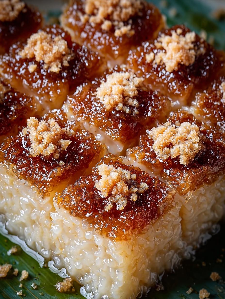 Sweet Filipino Biko Dessert