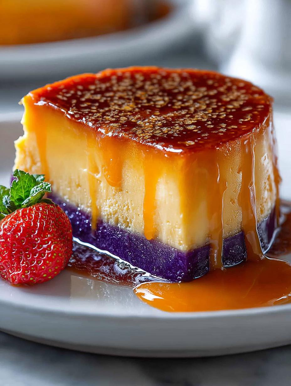 Delicious Ube Flan Cake Recipe You Must Try Today - Ube Flan Cake - main visual representation