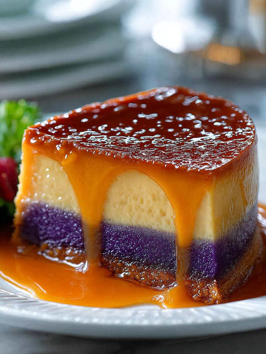 Ube Flan Cake