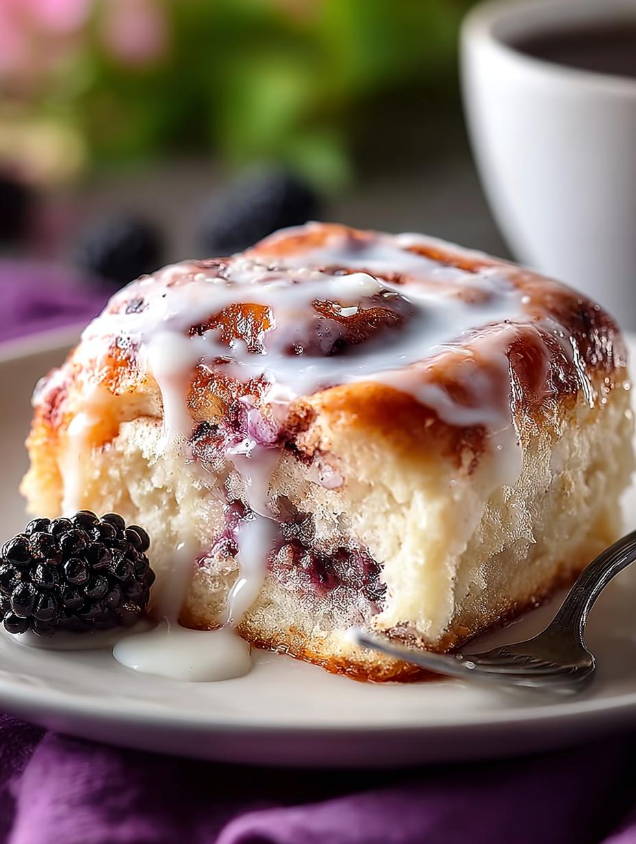 Blackberry Cinnamon Rolls: 12 Irresistible Bakery-Style Rolls - Blackberry Cinnamon Rolls - additional detail