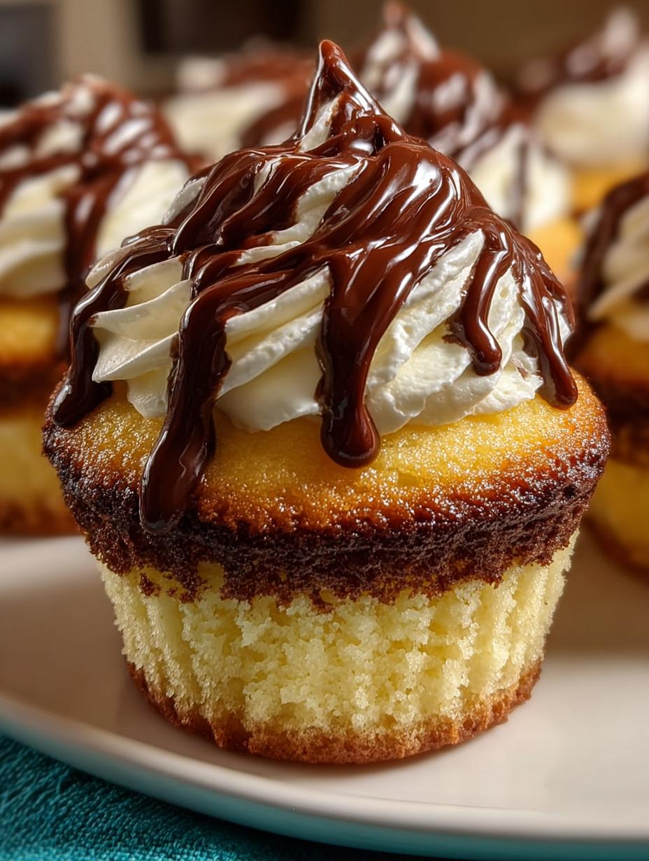 Boston Cream Pie Cupcakes