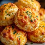 Cheddar Garlic Keto Biscuits