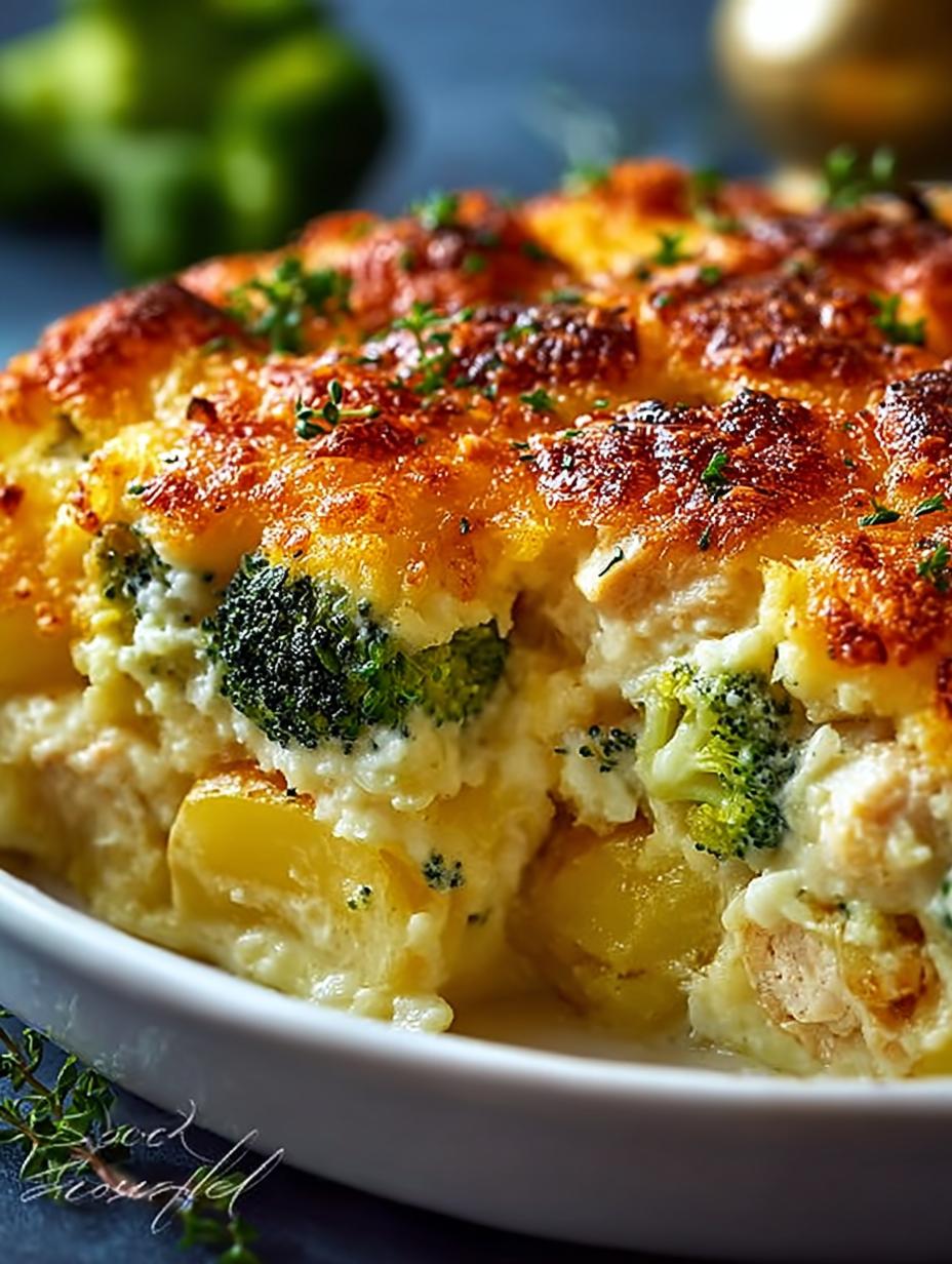 Chicken Potato Broccoli Casserole