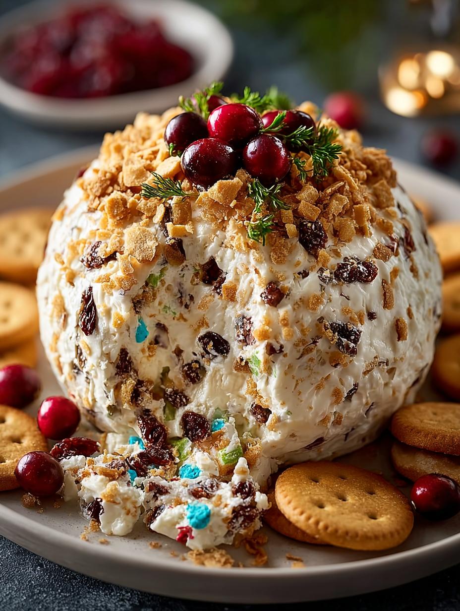 Christmas Cookie Dough Cheeseball