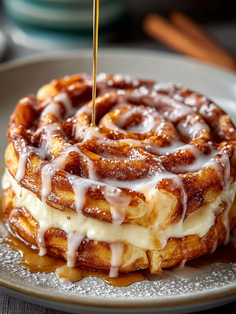 Cinnamon Roll Chaffles