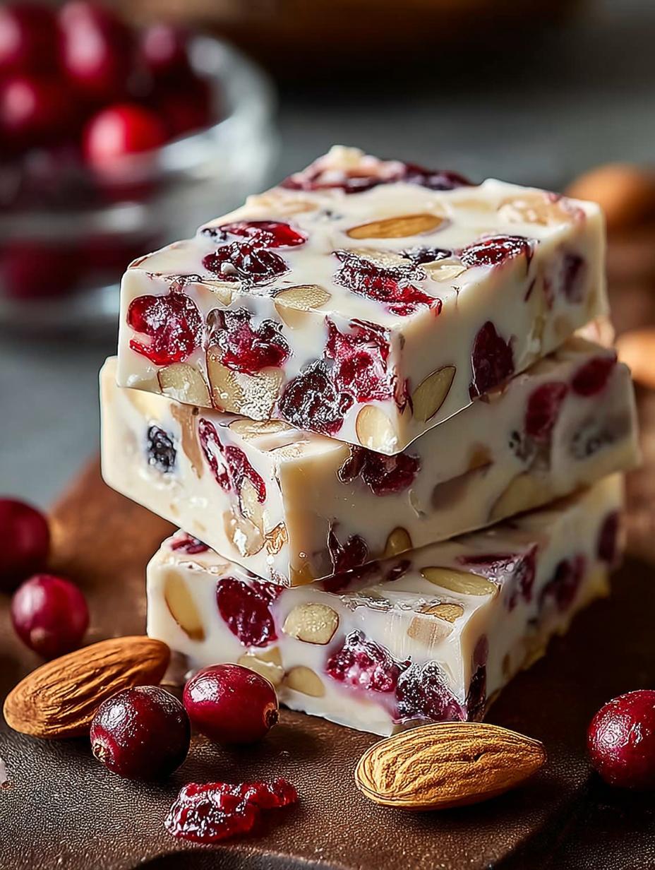 Cranberry Almond Nougat
