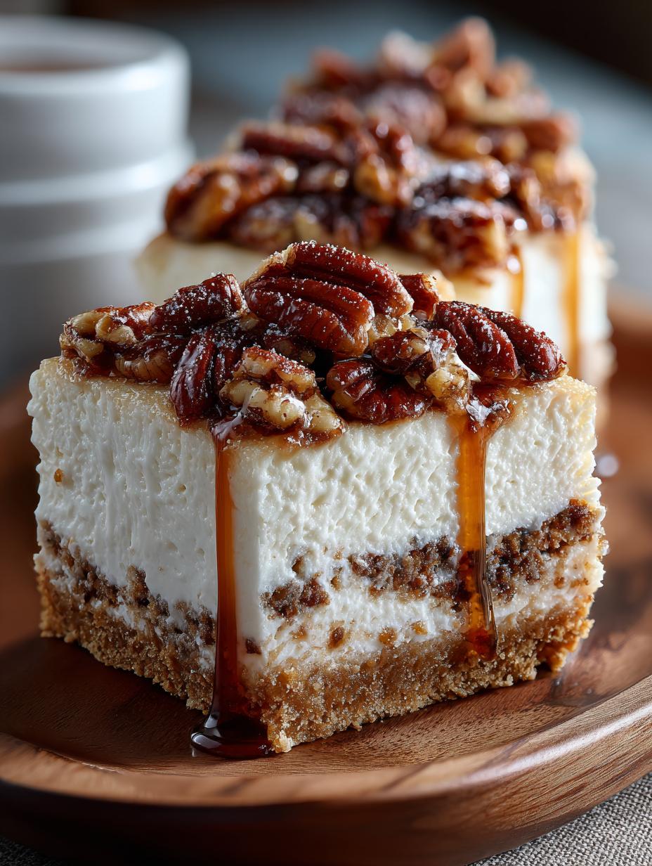 Frosted Maple Pecan Cheesecake