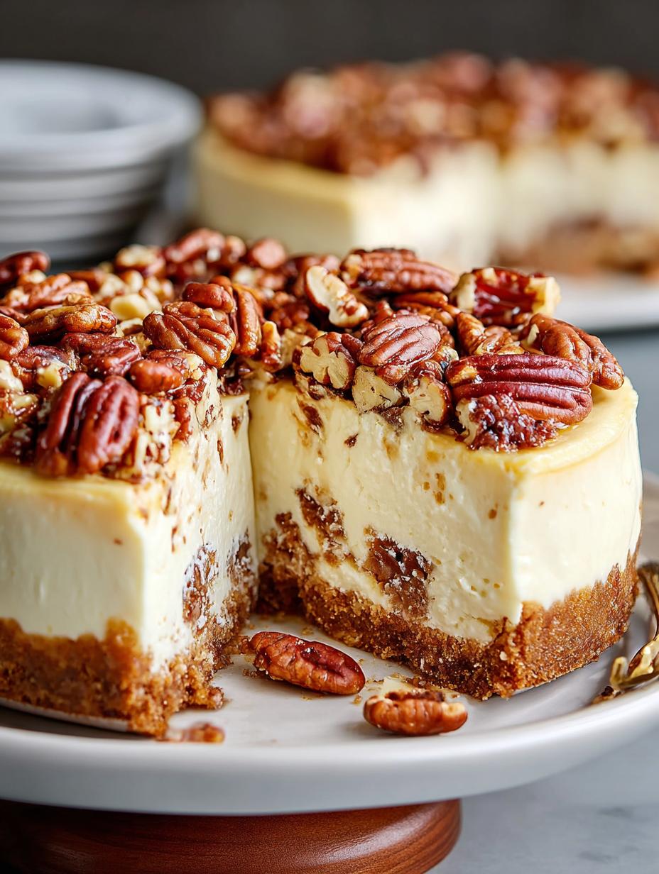 Keto Butter Pecan Cheesecake