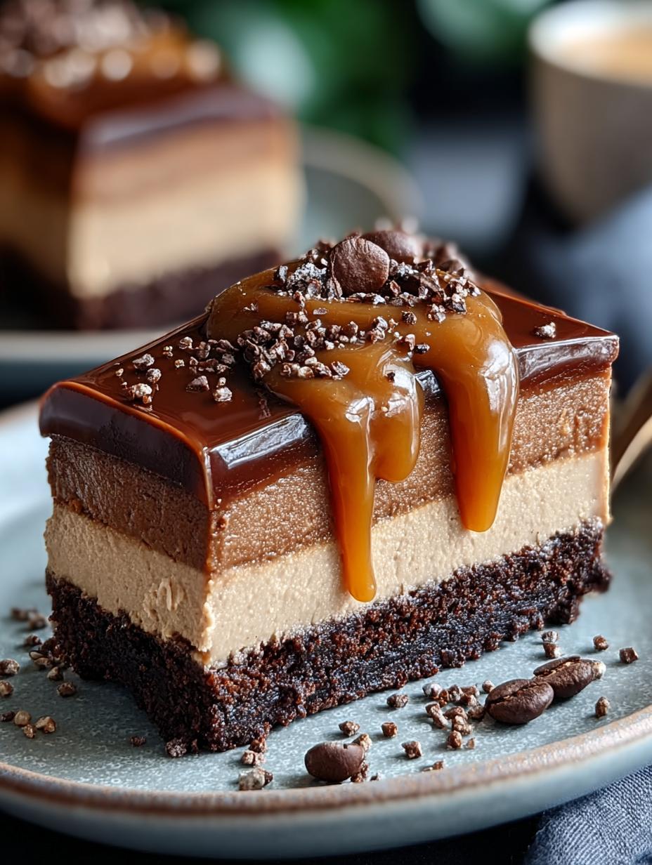 Keto Caramel Mocha Cheesecake: 5 Layers of Delight - Keto Caramel Mocha Cheesecake - main visual representation