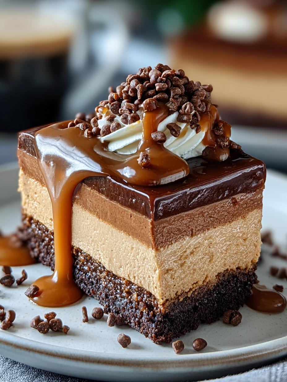 Keto Caramel Mocha Cheesecake: 5 Layers of Delight - Keto Caramel Mocha Cheesecake - additional detail