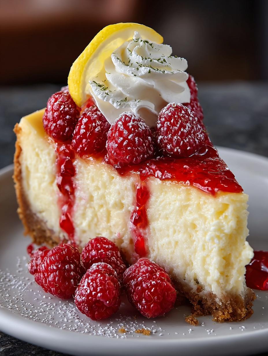 Lemon Raspberry Cheesecake