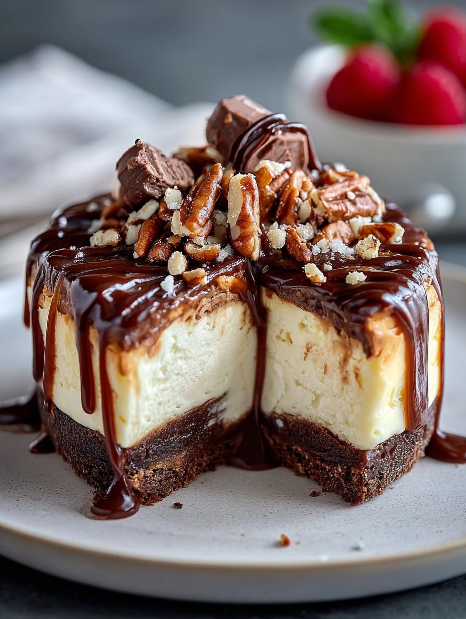 Low Carb Turtle Cheesecake