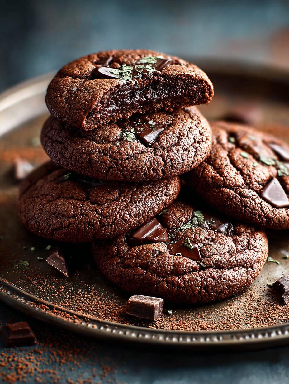 Mint Chocolate Cookies
