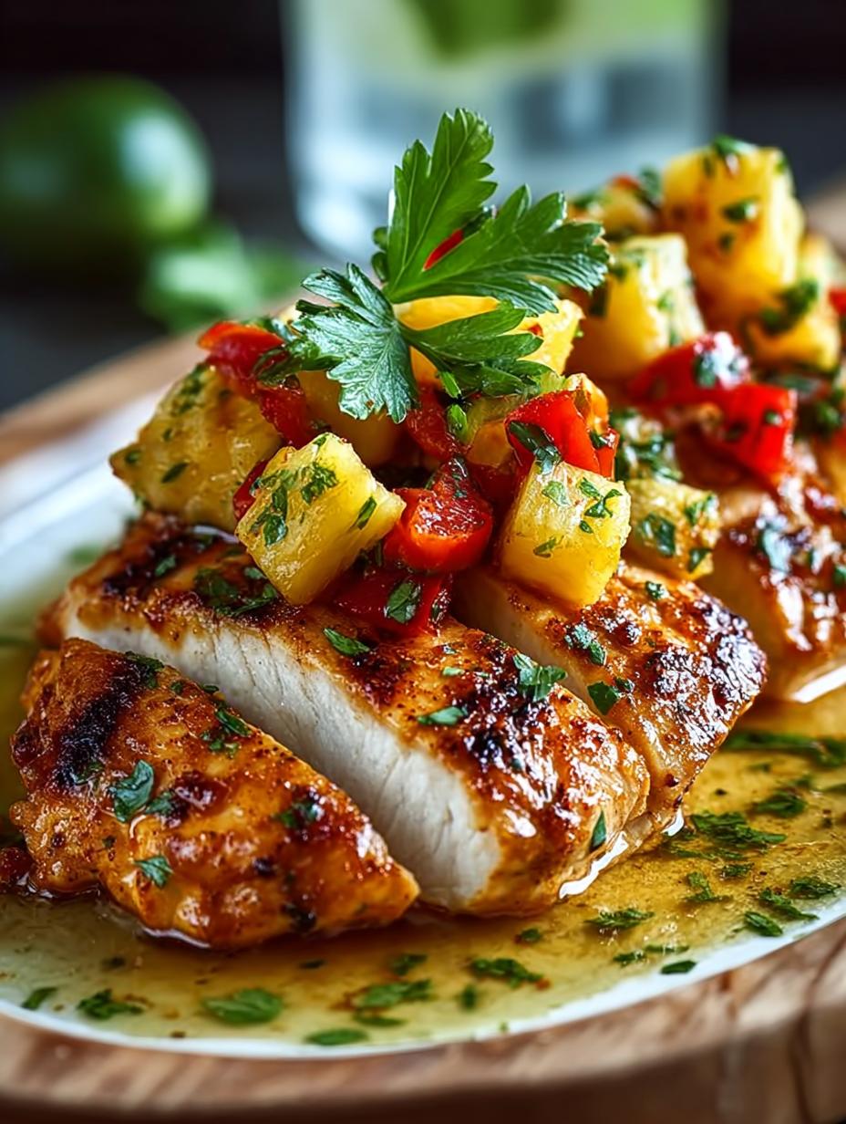 One Pan Chicken Pineapple