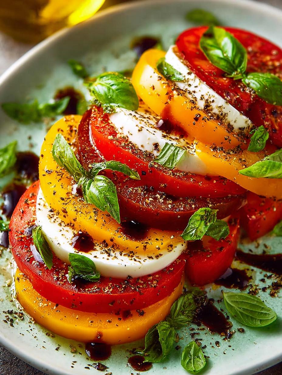 Peach Caprese Salad