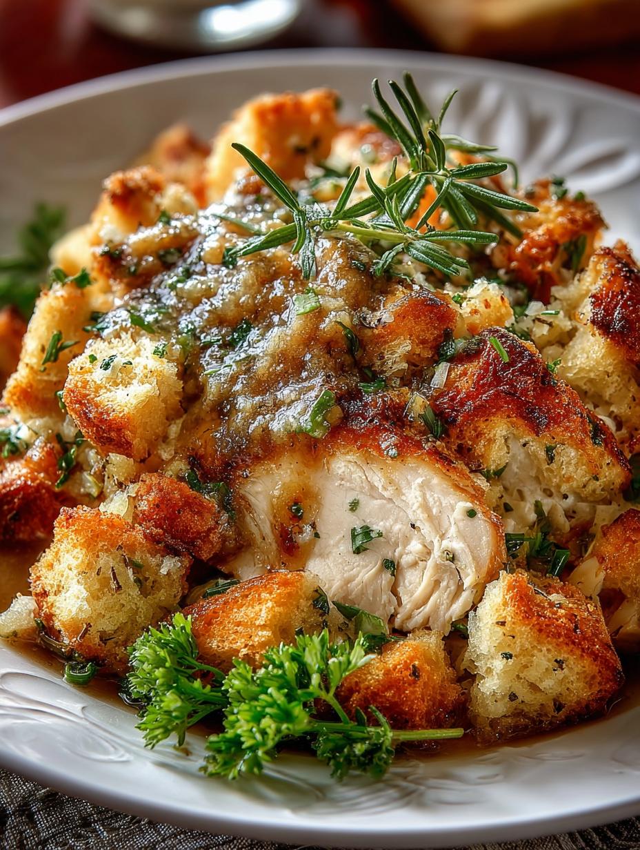 Slow Cooker Chicken Stuffing