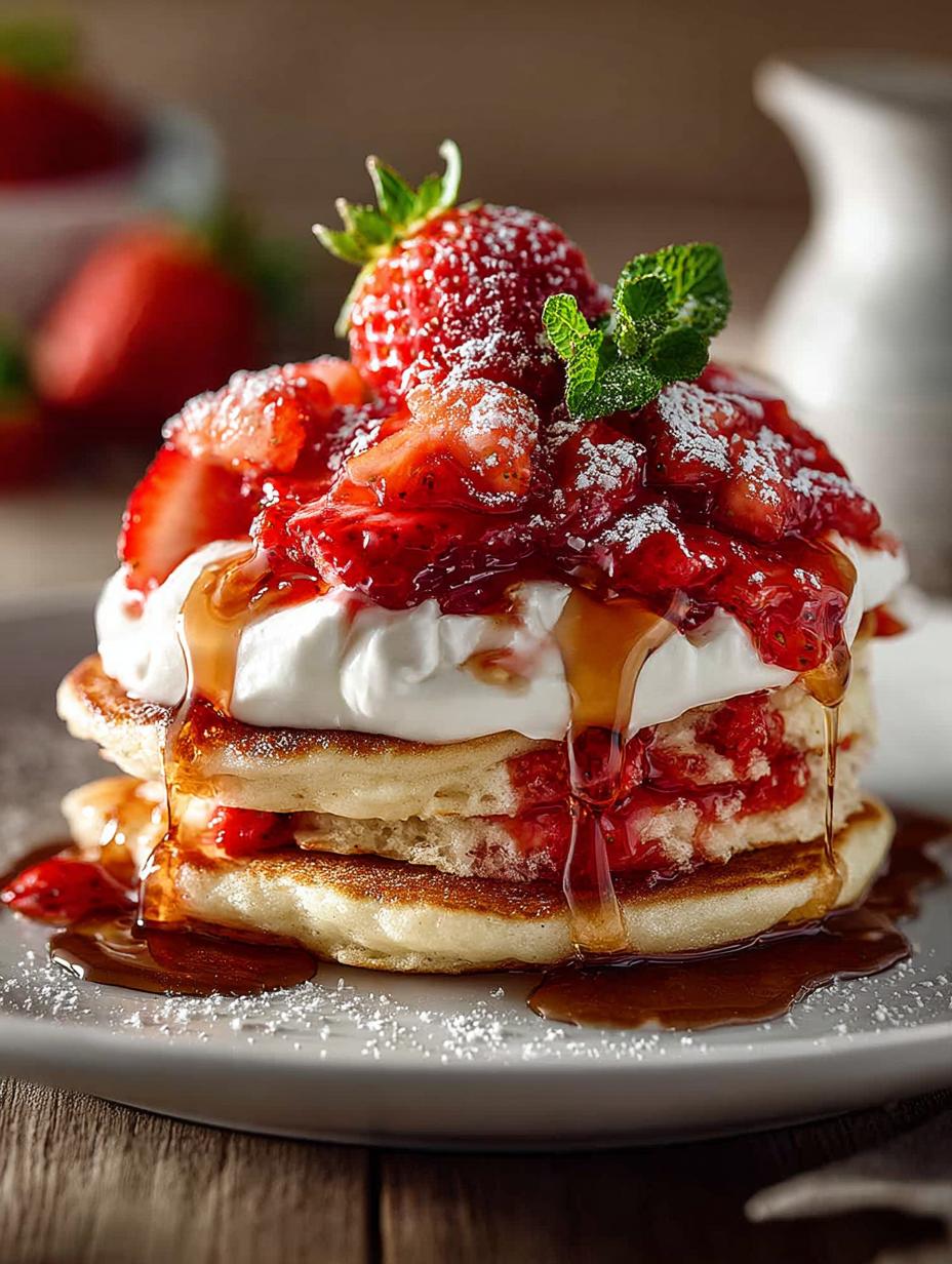Strawberry Shortcake Pancakes