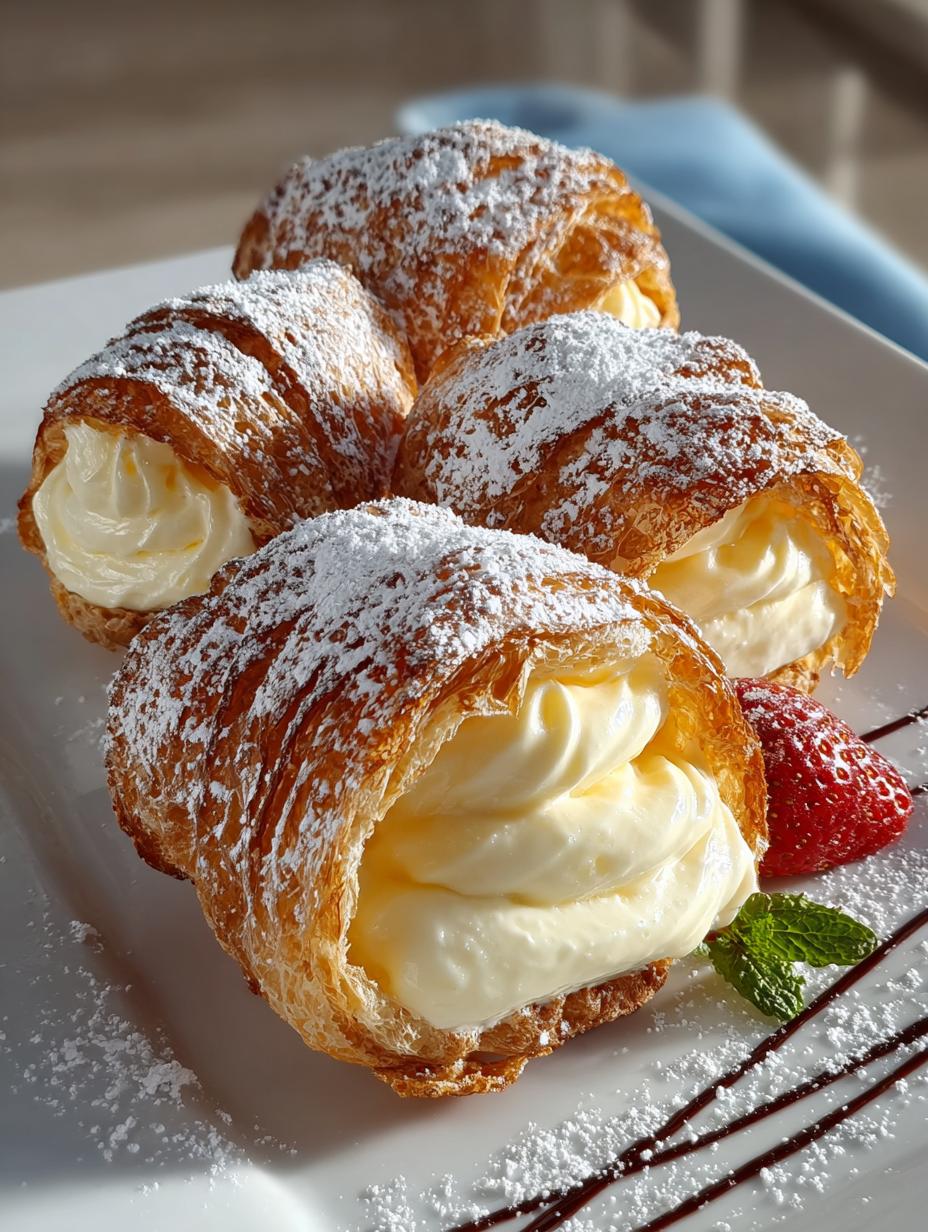Vanilla Custard Cannoncini: 12 Irresistible Italian Treats - Vanilla Custard Cannoncini - main visual representation