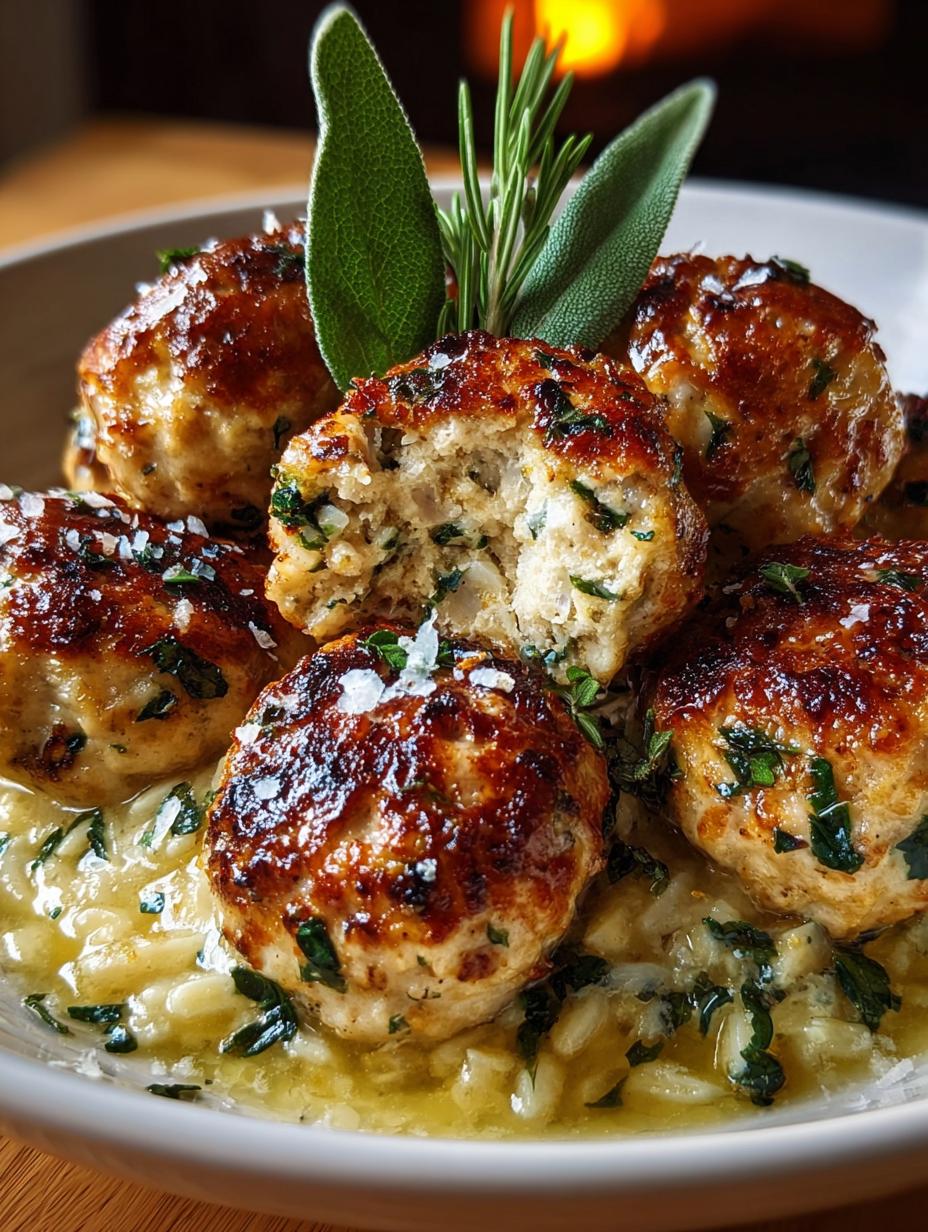 Baked Sage Chicken Meatballs: 7 Steps to Comforting Flavor - Baked Sage Chicken Meatballs - main visual representation