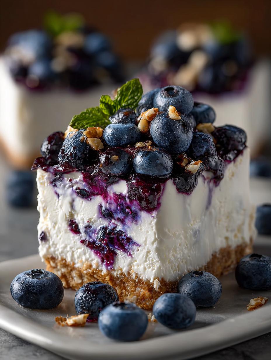 Blueberry Frozen Cottage Cheese