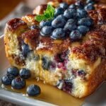 Blueberry Sausage Pancake Casserole