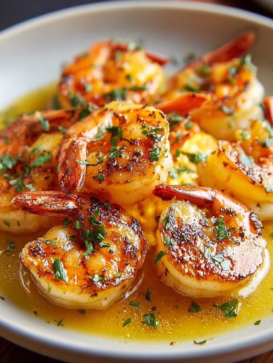 Brown Butter Poached Shrimp