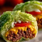 Cheeseburger Cabbage Wraps Low