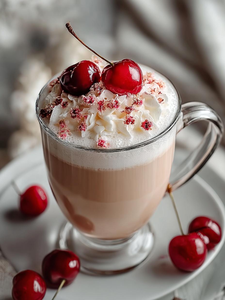 Cherry Vanilla Tea Latte