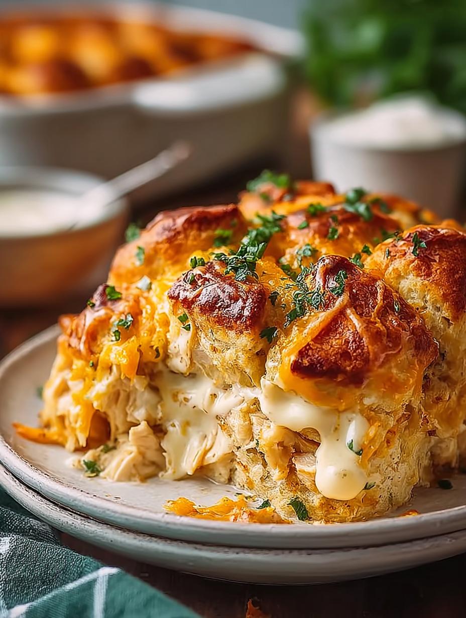 Delicious Chicken Bubble Biscuit Casserole Recipe - Chicken Bubble Biscuit Casserole - additional detail