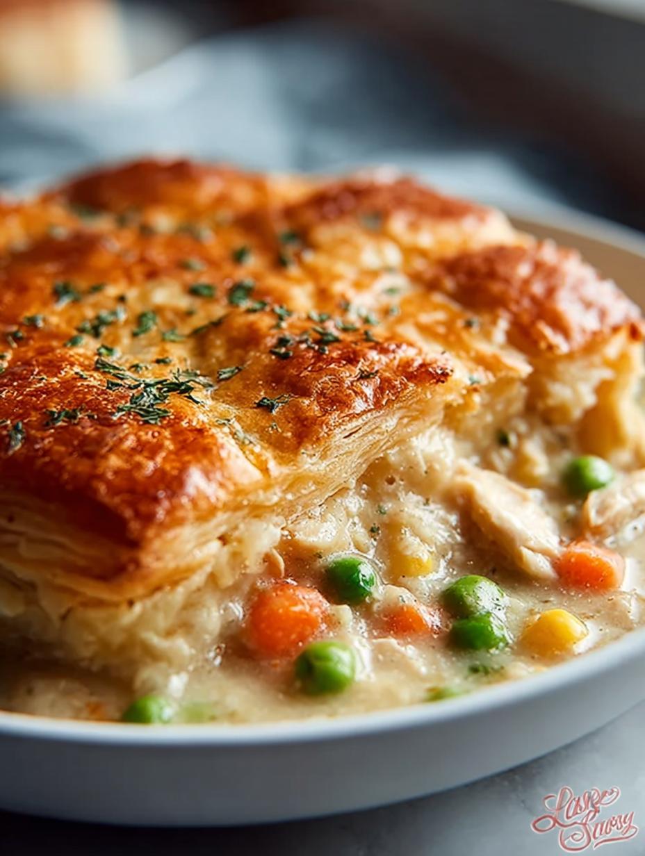 Chicken Pot Pie Cobbler