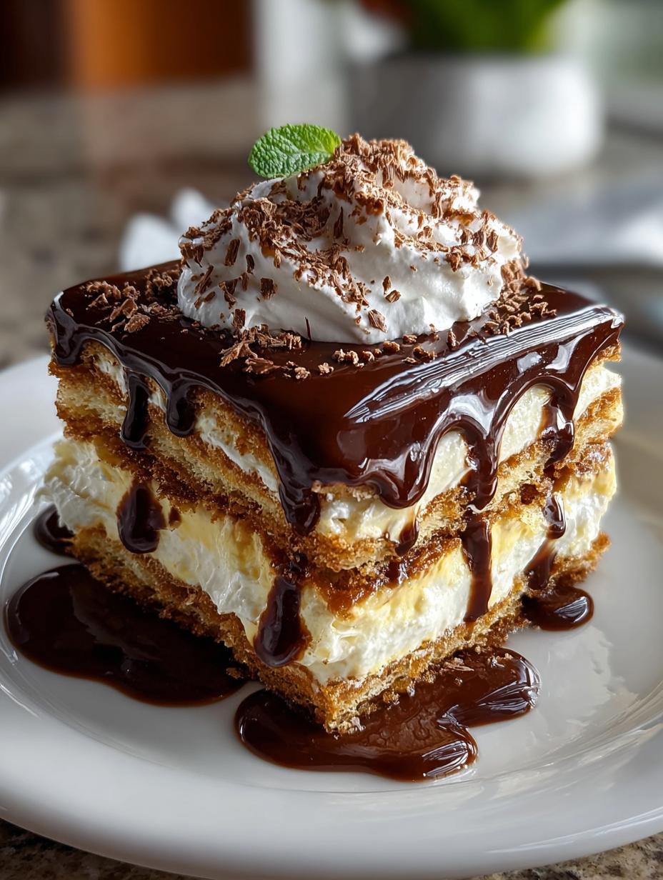 Chocolate Eclair Cake Bake: 12 Layered Delightful Treats - Chocolate Eclair Cake Bake - additional detail