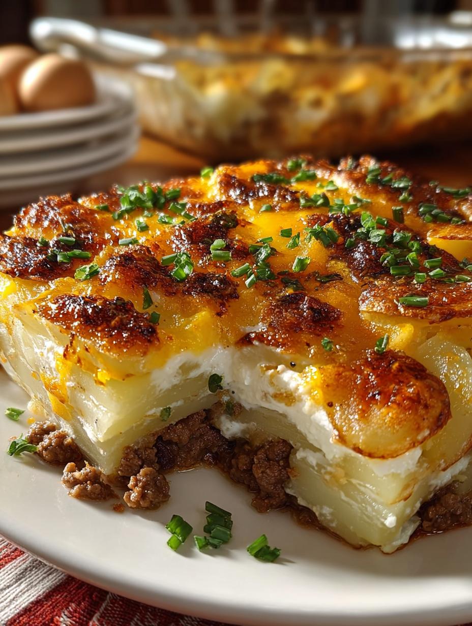 Cowboy Beef Potato Casserole
