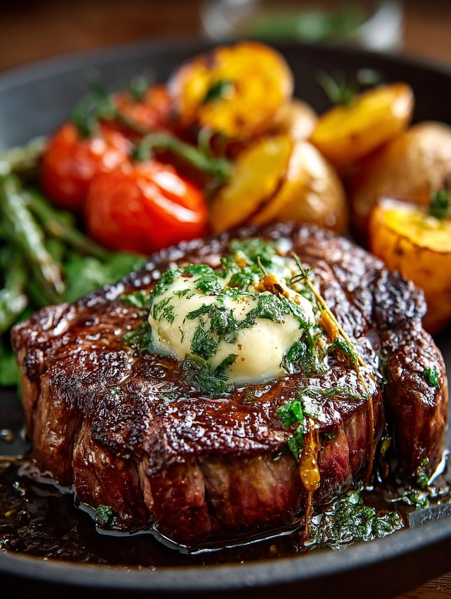 Cowboy Butter Steak Dinner