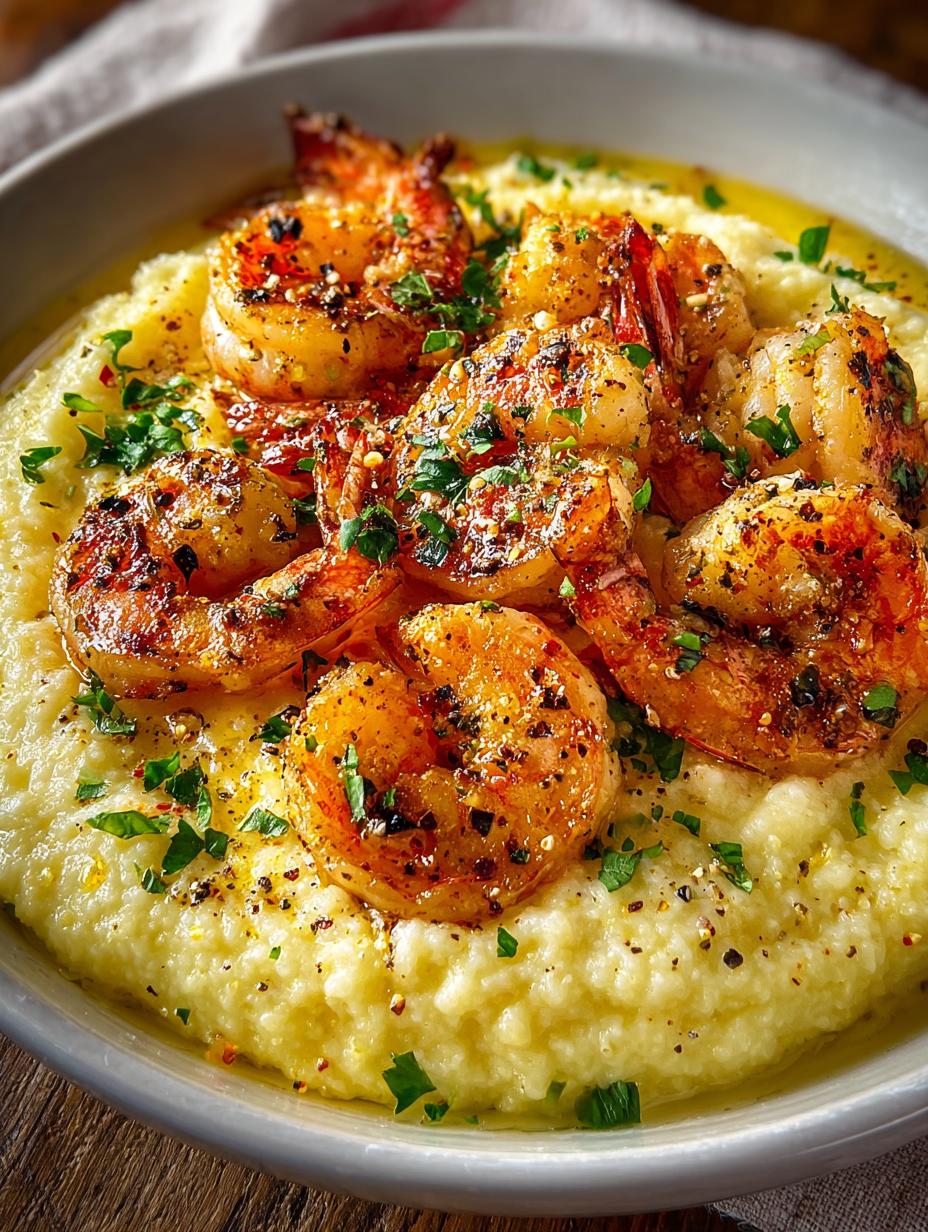 Creamy Garlic Shrimp Mashed