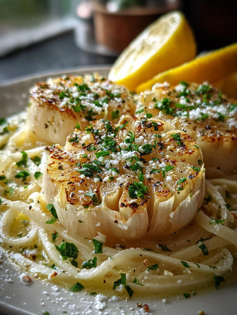 Creamy Roast Garlic Lemon