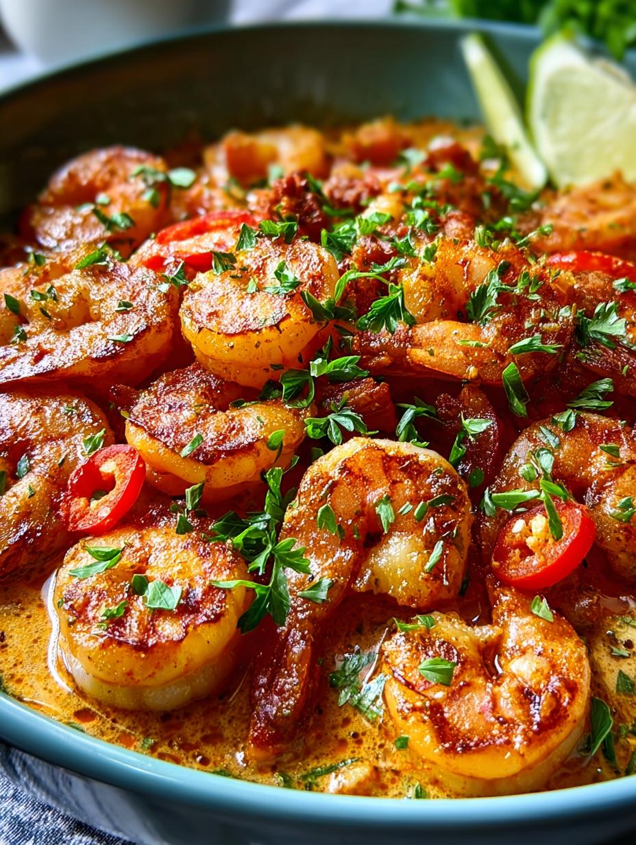 Creamy Spicy Keto Shrimp