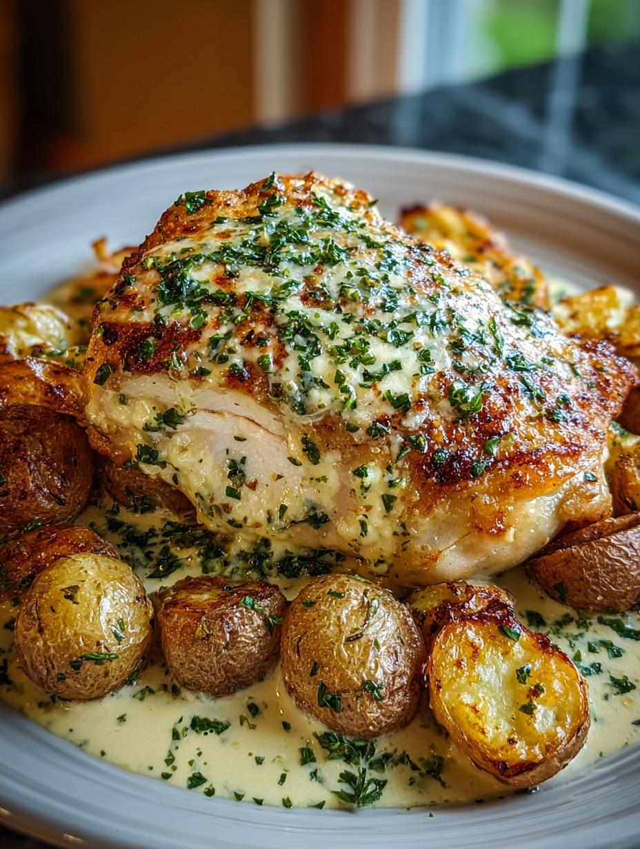 Crockpot Garlic Parmesan Chicken