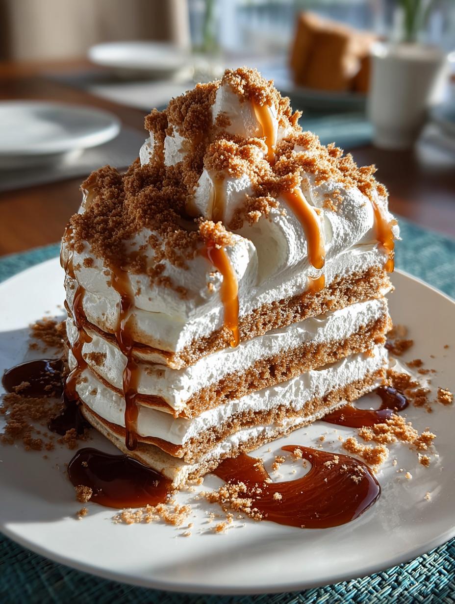 Decadent Biscoff Pancake Stack: 7 Layers of Bliss - Decadent Biscoff Pancake Stack - additional detail