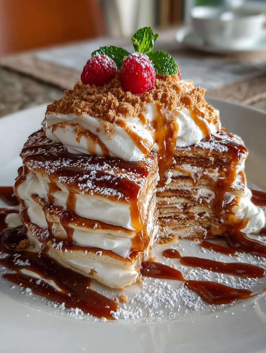 Decadent Biscoff Pancake Stack