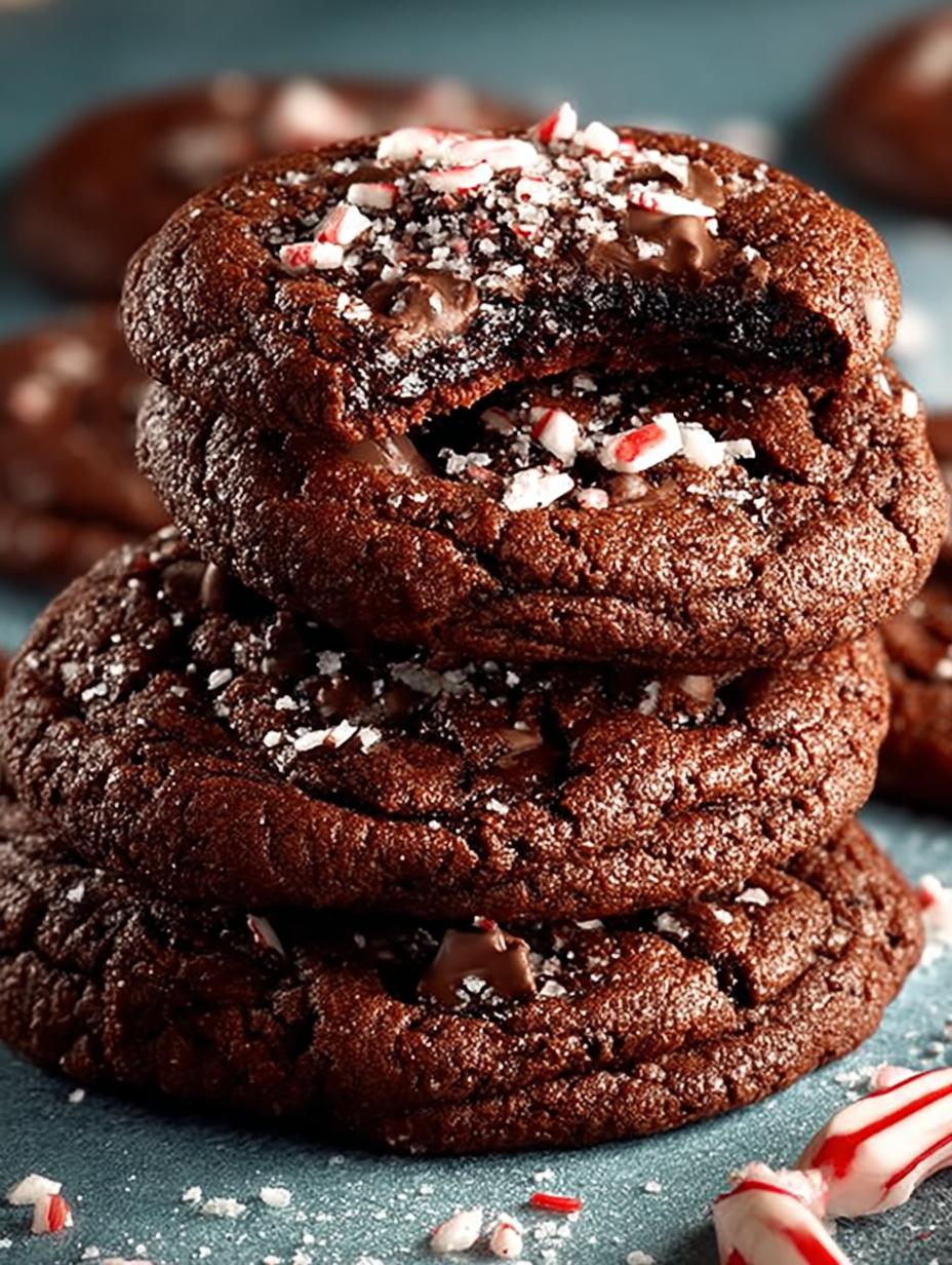 Delicious Double Chocolate Peppermint Cookies Recipe - Double Chocolate Peppermint Cookies - additional detail