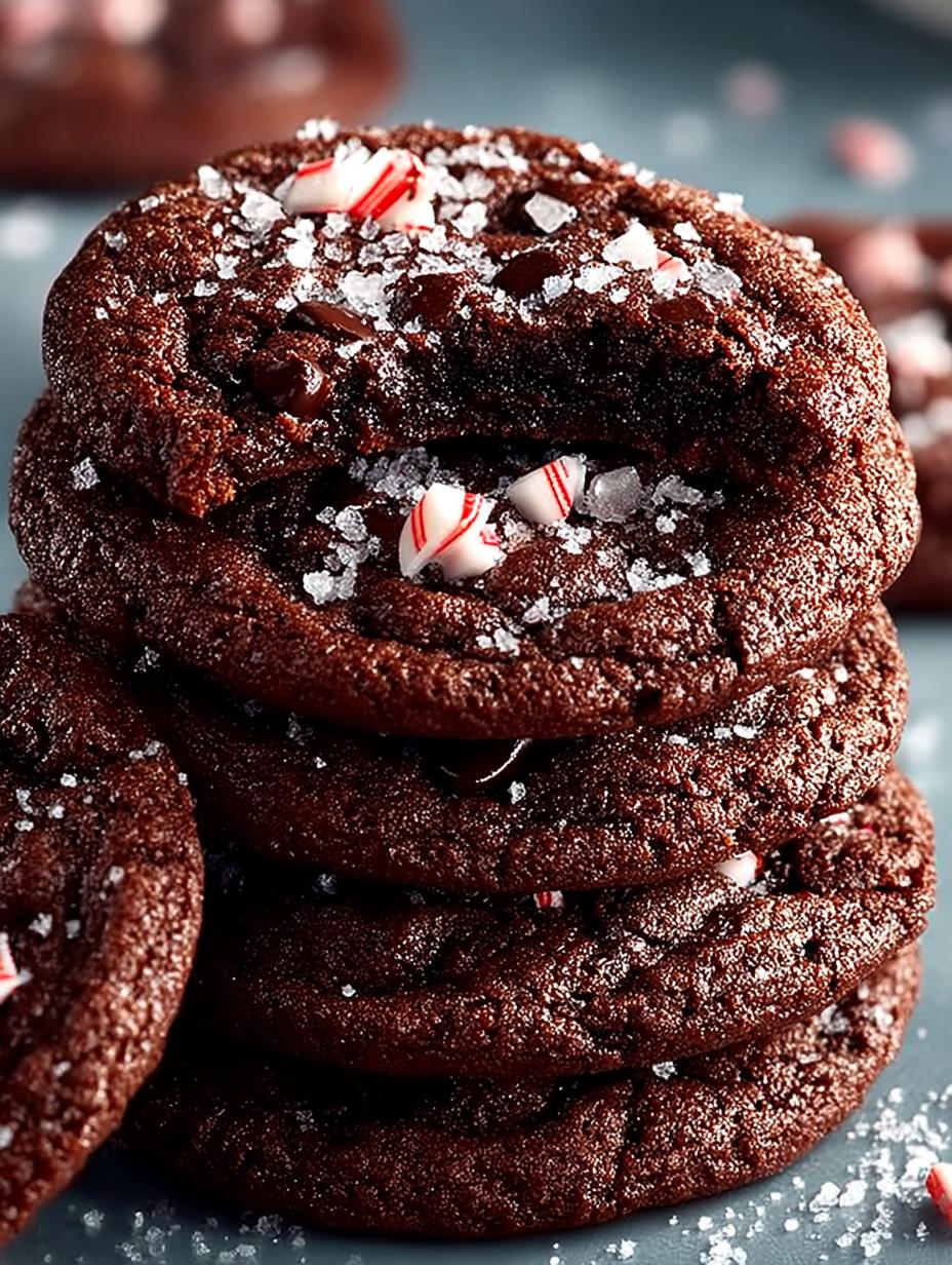 Double Chocolate Peppermint Cookies