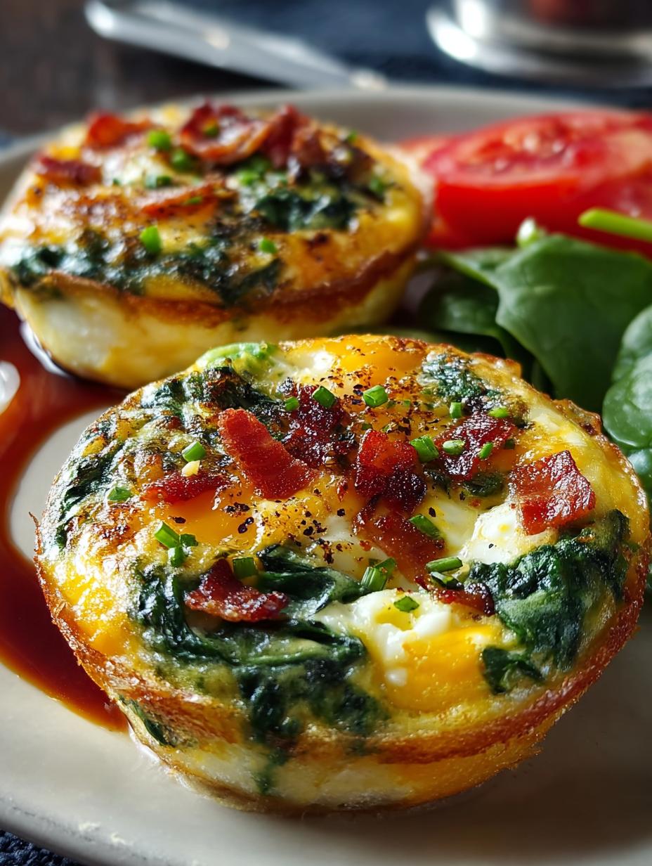 Egg Bite Cups Spinach: 12 Savory Bacon-Filled Delights - Egg Bite Cups Spinach - additional detail