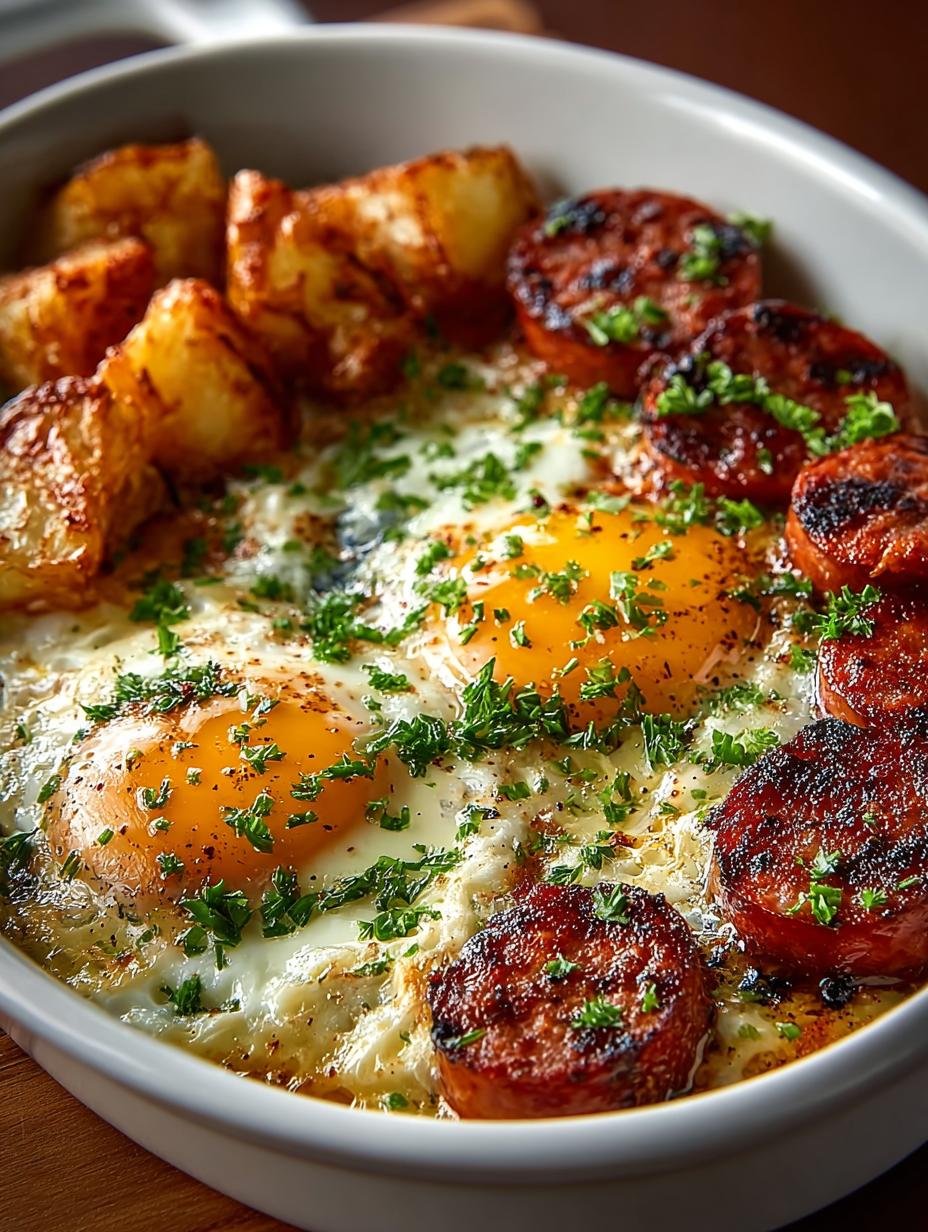 Egg Boil with Sausage