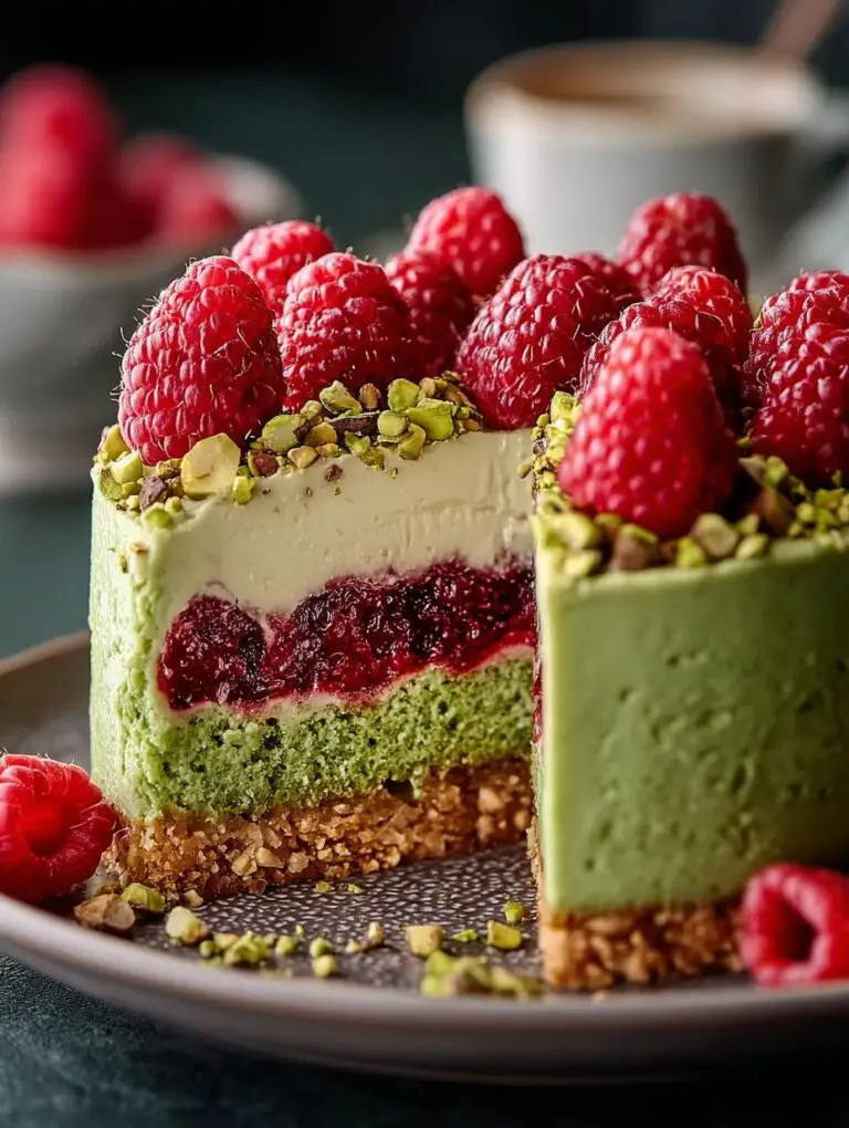 Heavenly Keto Pistachio Raspberry Cake to Savor Today - Slam Recipes