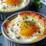 Keto Shirred Eggs Breakfast