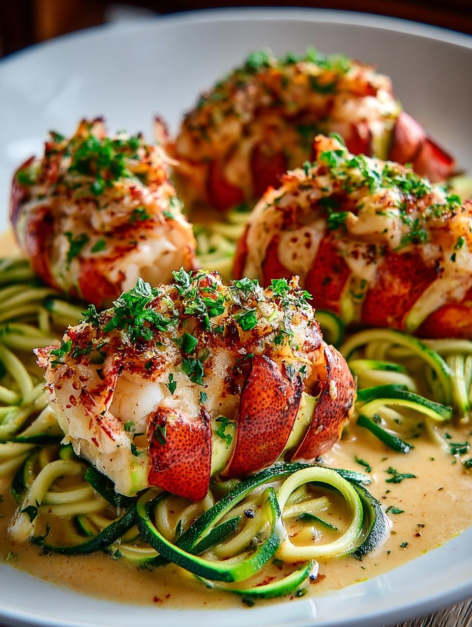 Lobster Thermidor Zoodle Boats: 7 Irresistible Variations - Lobster Thermidor Zoodle Boats - additional detail